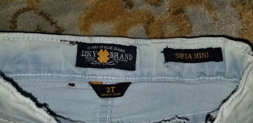 NEW LUCKY BRAND denim Sofia Mini TODDLERS skirt Sz 2T