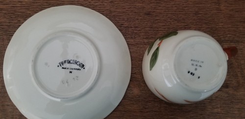 Vintage Franciscan Apple Cup and Saucer