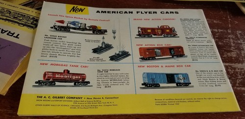 ANTIQUE 1957 AMERICAN FLYER TRAIN CATALOG AUTHENTIC GILBERT COMPLETE