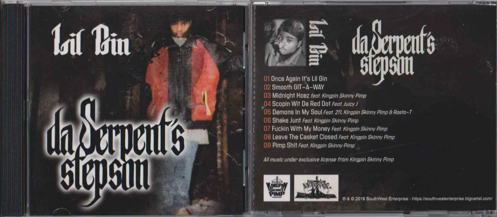 Lil Gin - Da Serpents Stepson Memphis Tennessee Rap G-Funk