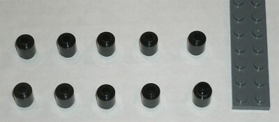 LEGO NEW 1x1 Black Round Brick with Open Stud (10x) 306226 Brick 3062