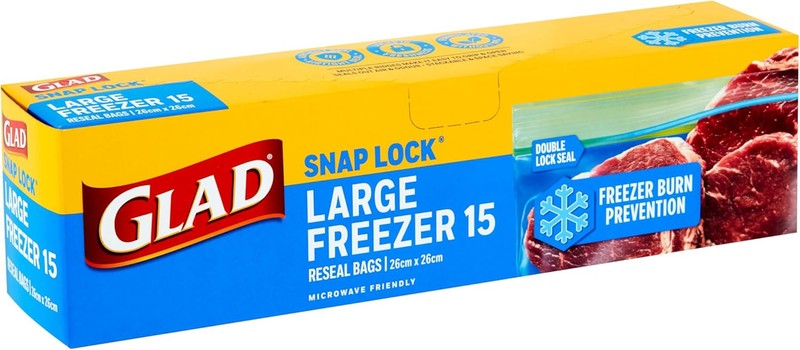 Freezer Snaplock Resealable Bag Large 15