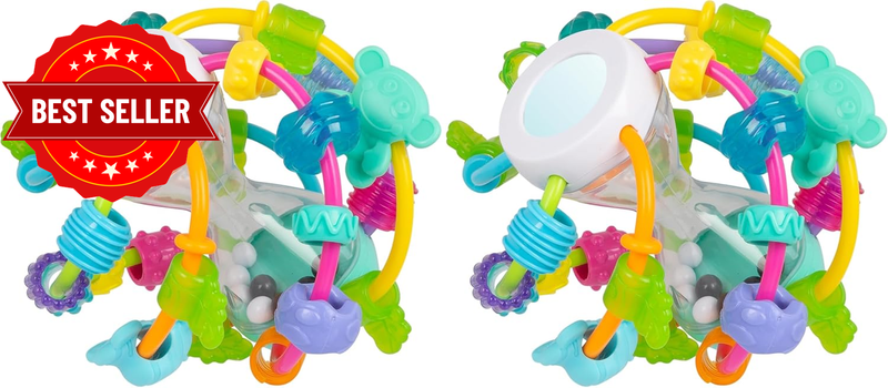 Roll and Sort Ball, 6 Colourful, Numbered Sorting Shapes (Pack of 2)