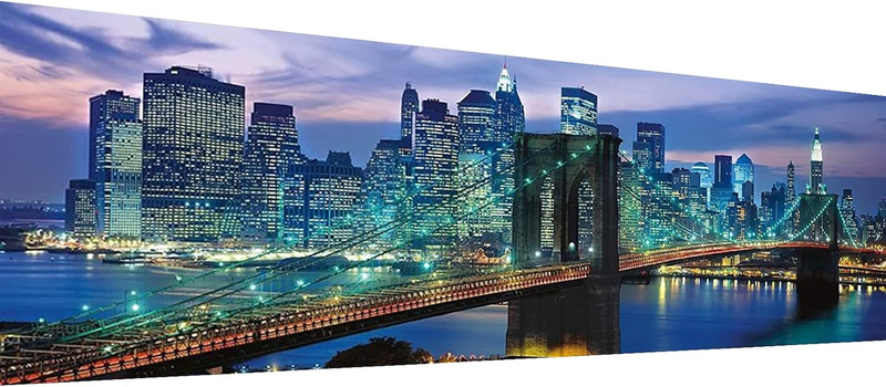 YALKIN 5D Large Diamond Painting Kits for Adults (35.43X11.8Inch), Full round Dr