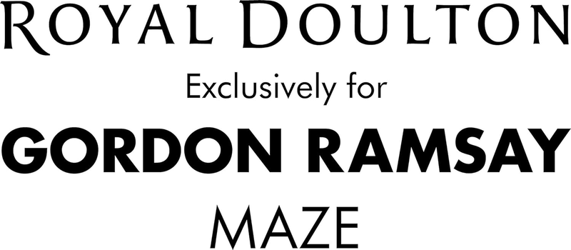 Gordon Ramsay Maze Place Setting, (Service for 1), White, 4 Piece