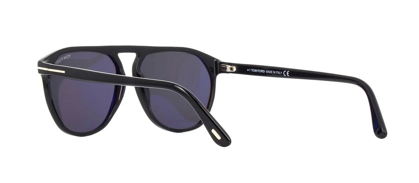 Pre-owned Tom Ford Jasper -02 Ft 0835 Shiny Black/grey (01a) Sunglasses In Gray
