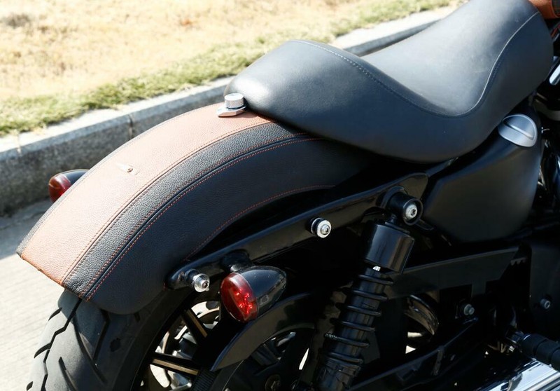 Leather Gas Fuel Tank & Rear Fender Cover For Harley ...
