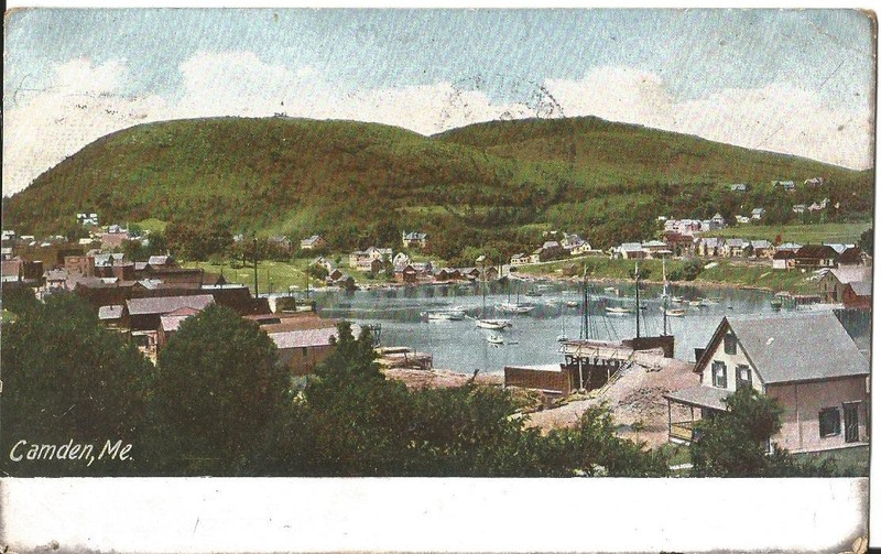 Postcard Cpa Camden Maine - Me - Usa Carte Postale Ancienne Antik