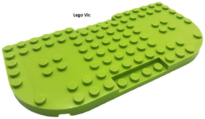 Lego 74166 Brick 8x16x2/3 Lime Disney Mickey 10775 10780 10778 Moc New  B30