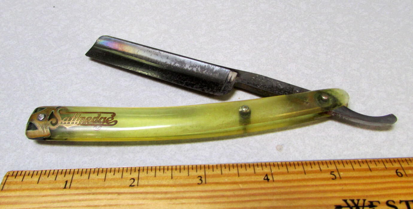 vintage Satinedge Dubl Duck German Razor blade & handle, great condition