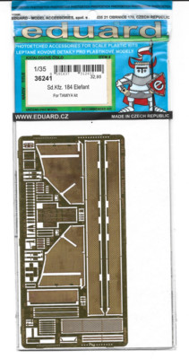 Eduard Sd. Kfz. 184 Elefant Photo Etch Details in 1/35 36 241 For the Tamiya Kit