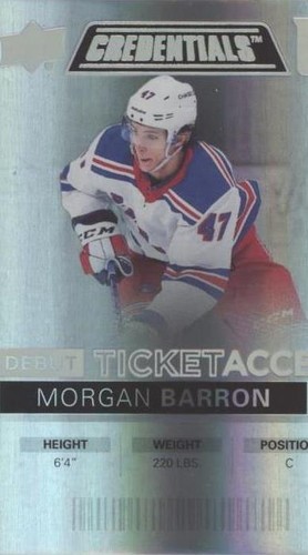 2021-22 Upper Deck Credentials - Morgan Barron #53