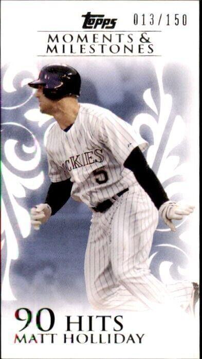 2008 Topps Moments & Milestones - Matt Holliday #125-150