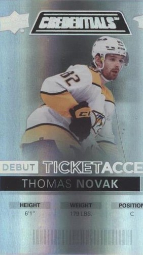 2021-22 Upper Deck Credentials - Thomas Novak #99