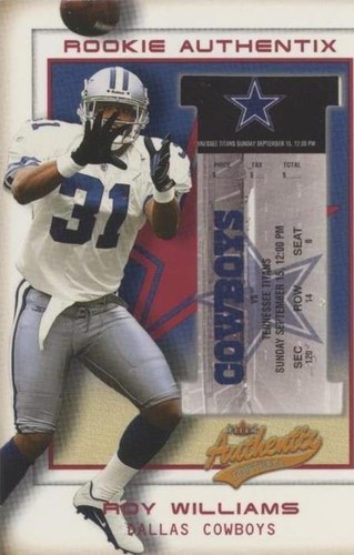 2002 Fleer Authentix Roy Williams #126