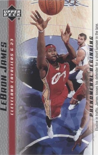 2003 Upper Deck Lebron James Future All-Star Die-Cut RC E15