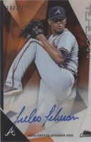 2015 Topps Finest - Julio Teheran #FA-JT