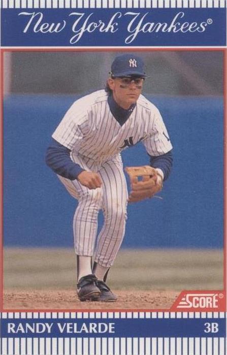 1990 Score NatWest Banks New York Yankees - Рэнди Велард No27