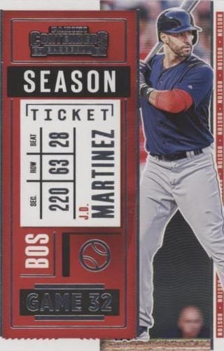 2020 Panini Contenders - J.D. Martinez #78