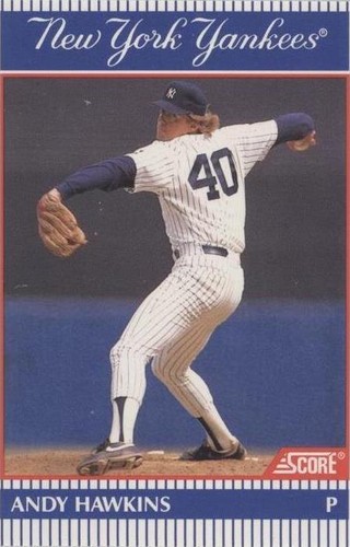 1990 Score NatWest Banks New York Yankees - Andy Hawkins #18