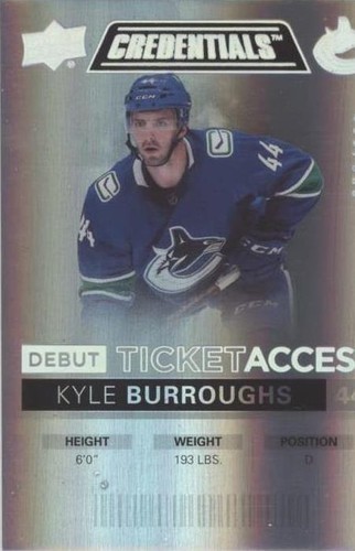 2021-22 Upper Deck Credentials - Kyle Burroughs #87