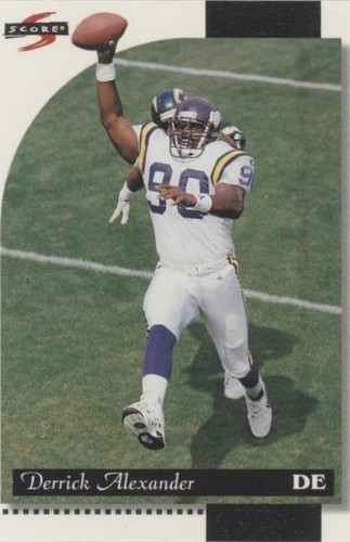 1996 Score Derrick Alexander #140