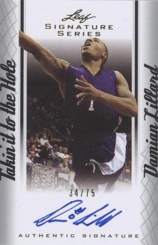 2012 Leaf Signature Series - Damian Lillard #TH-DL1