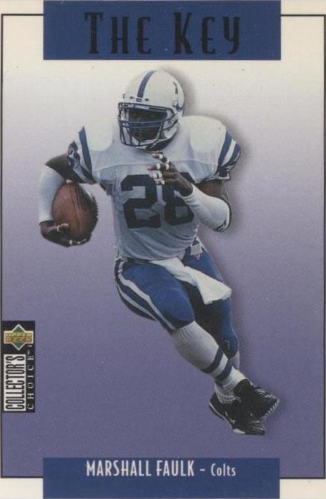 Actualización 1995 Upper Deck Collector's Choice Marshall Faulk #U63