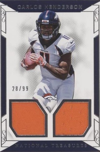 2017 Panini National Treasures Carlos Henderson #37