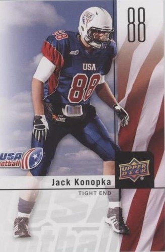 2011-12 Upper Deck USA Football Jack Konopka #40
