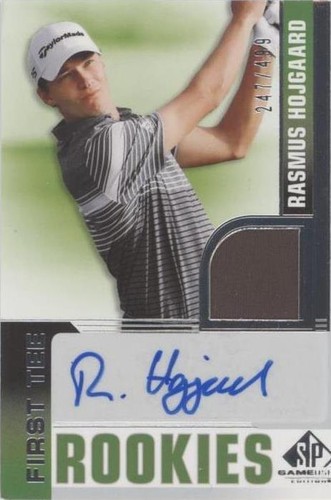 2021 SP Game Used - Rasmus Hojgaard #68