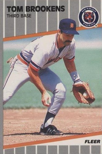 1989 Fleer - Tom Brookens #130