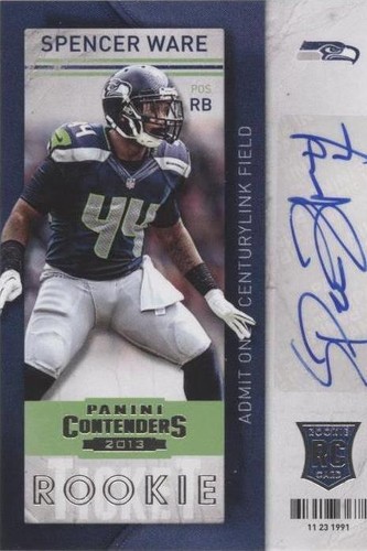 2013 Panini Contenders Spencer Ware #184
