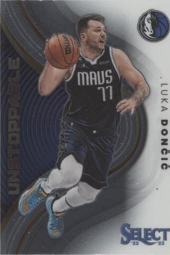 2022-23 Luka Doncic Panini Select En Fuego Gold 5/10 PSA 9