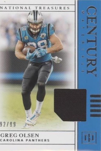2019 Panini National Treasures Greg Olsen #CM-26