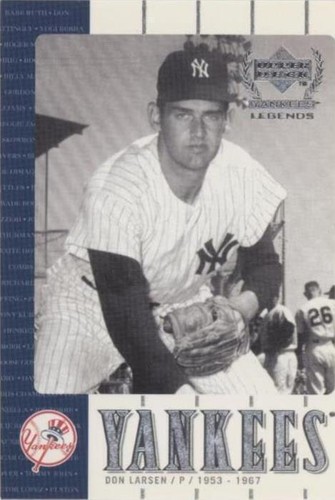 2000 Upper Deck Yankee Legends - Don Larsen #26