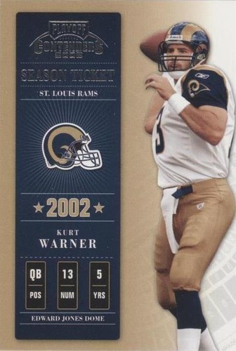 2002 Playoff Contenders Kurt Warner #91