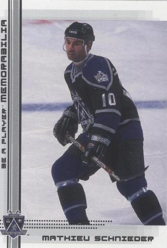 2000-01 In the Game Be A Player Memorabilia - Mathieu Schneider #431