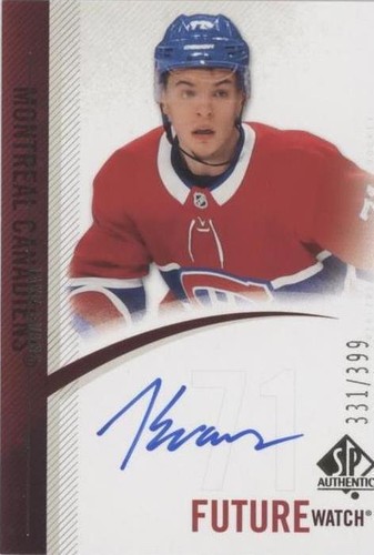 2020-21 SP Authentic - Jake Evans #RFWA-JE