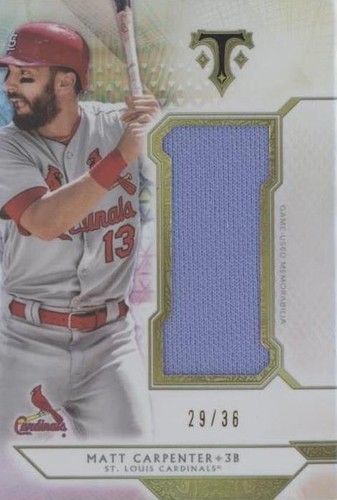 2018 Topps Triple Threads - Matt Carpenter #SJR-MCA3