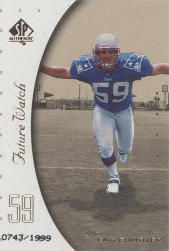1999 SP Authentic Andy Katzenmoyer #106