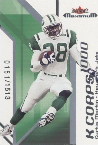 2002 Fleer Maximum Curtis Martin #22 KC