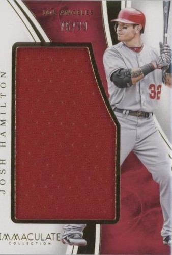 2016 Panini Immaculate Collection - Josh Hamilton #ISD-JH