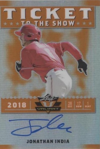 2018 Leaf Valiant - Jonathan India #TS-JI1