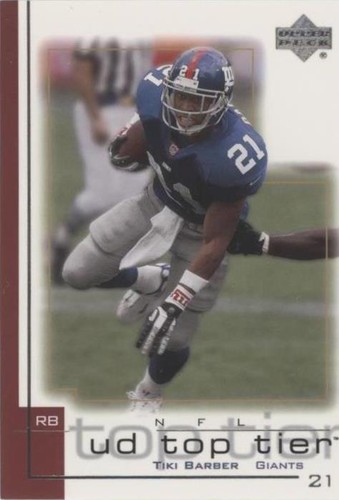 2001 Upper Deck UD Top Tier Tiki Barber #112