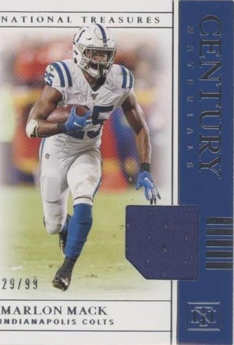 2019 Panini National Treasures Marlon Mack #CM-51