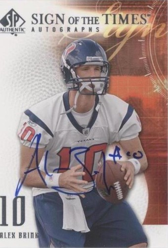 2008 SP Authentic Alex Brink #SOT-AB