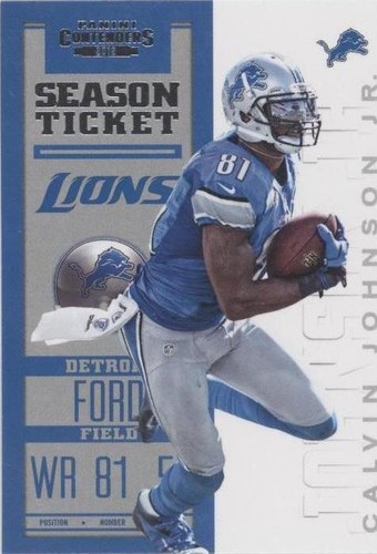 Calvin Johnson Jr. 2012 Contenders Season Ticket Card #33