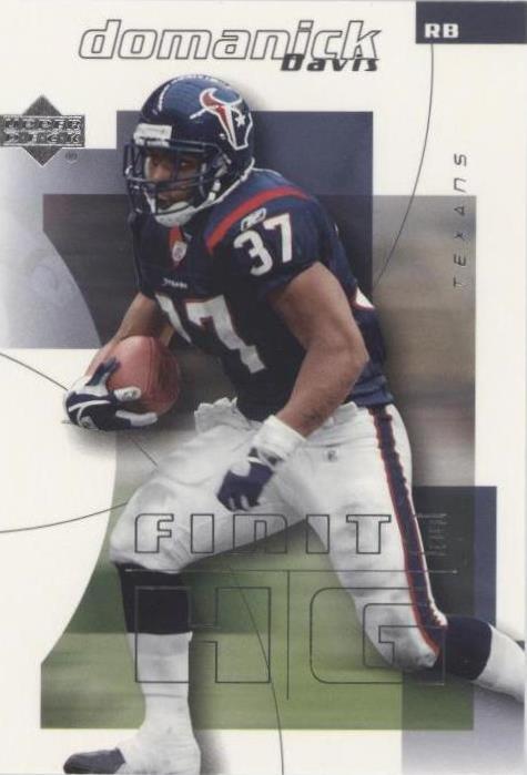 2004 Upper Deck Finite HG Domanick Davis #37