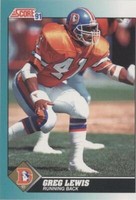 1991 Score Rookie & Traded Greg Lewis #77T